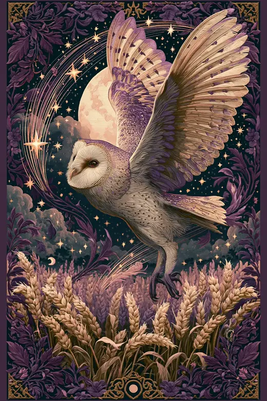 Barn Owl oracle card